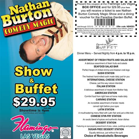 You may buy <b>tickets</b> to all <b>Las</b> <b>Vegas</b> Events online using our 24 hour secure web site or by calling one of our professional sales associates toll free at. . 2 for 1 las vegas show tickets for locals